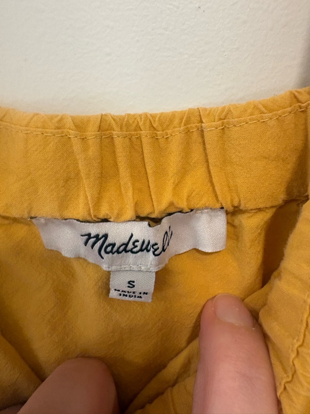 Madewell Yellow Ruffle Strap Summer Dress - Picture 3 of 3